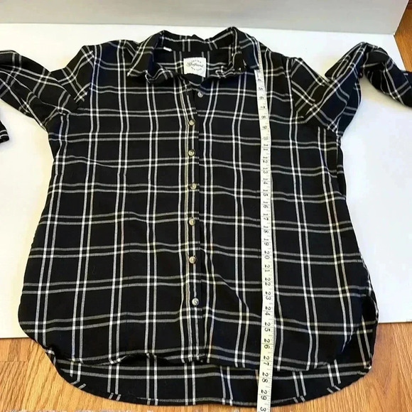 JACHS Girlfriend Soft Women’s Flannel Button Down Long Sleeve with Pockets! Sz L - Picture 8 of 8